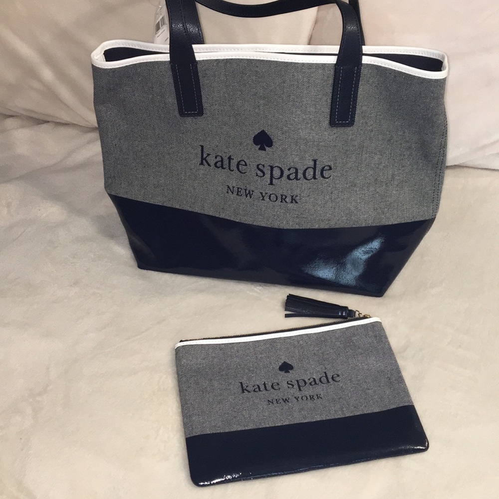 Kate Spade Ash Street Tote with Tassle Pouch